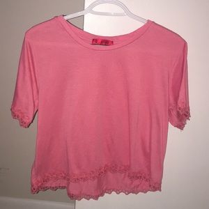 Coral crop top